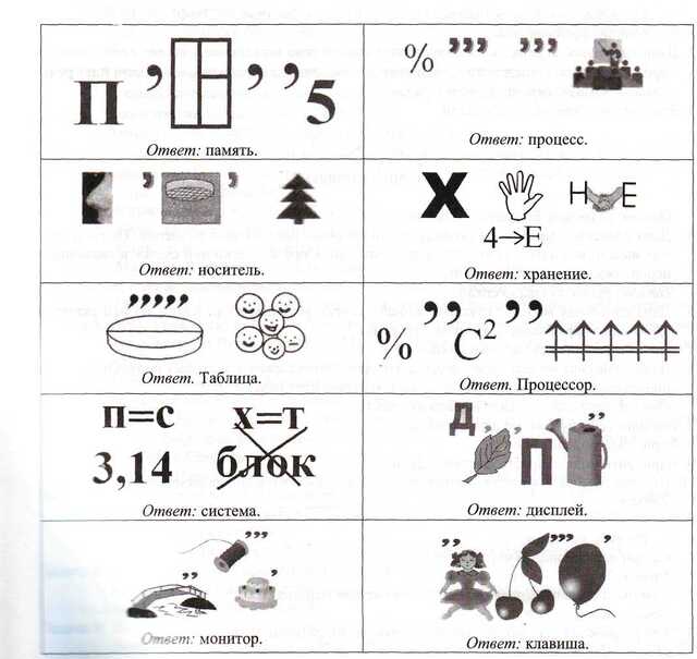 Ребусы с ответами для детей: ТОП 150 + головоломок для 5 - 7, 8, 9-11 лет
