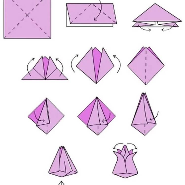 Оригами из бумаги - ТОП 120 схем для детей (легкие и простые)