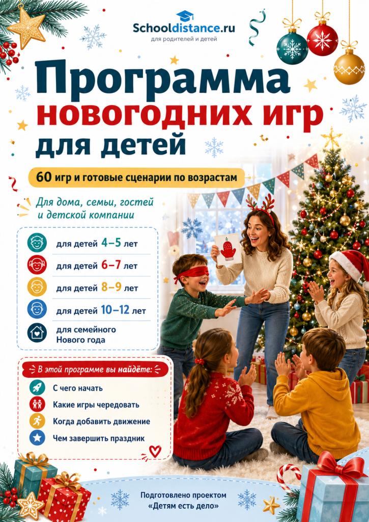 Игры на Новый год для детей: 60 новогодних игр и конкурсов дома и в школе
