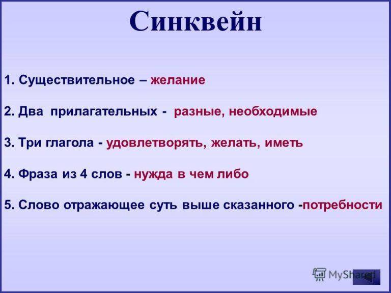 Как составить синквейн для 2,3,5 и 7 класса: правила, схема и примеры ...