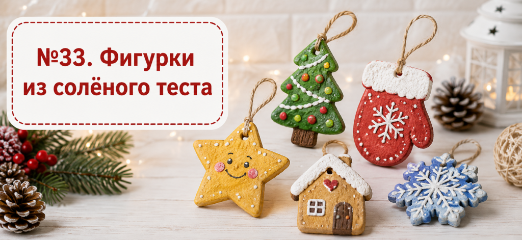 Фигурки из солёного теста