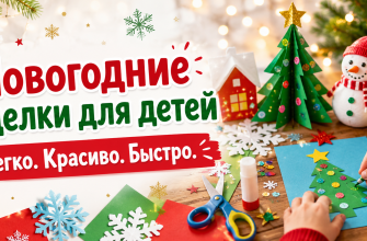 Новогодние поделки для детей Легко. Красиво Быстро