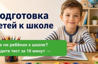 Подготовка детей к школе: ребёнок готовится к первому классу
