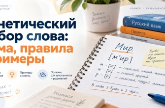 Фонетический разбор слова: схема, правила и примеры