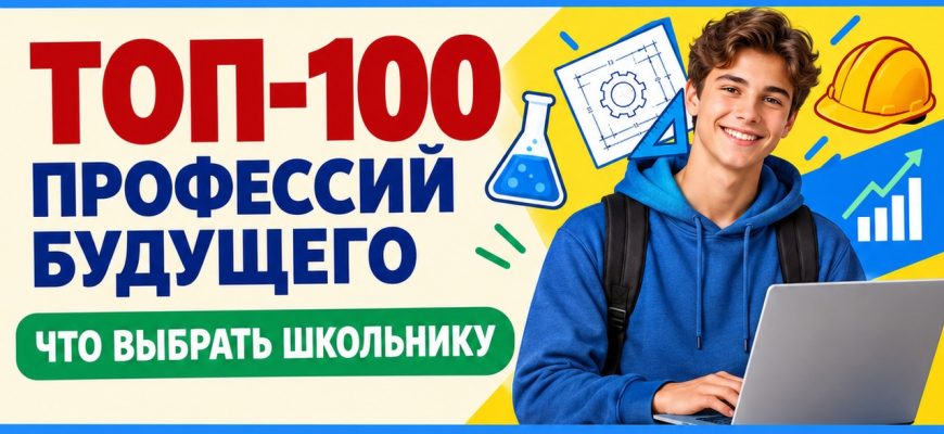 ТОП-100 профессий будущего: что выбрать школьнику