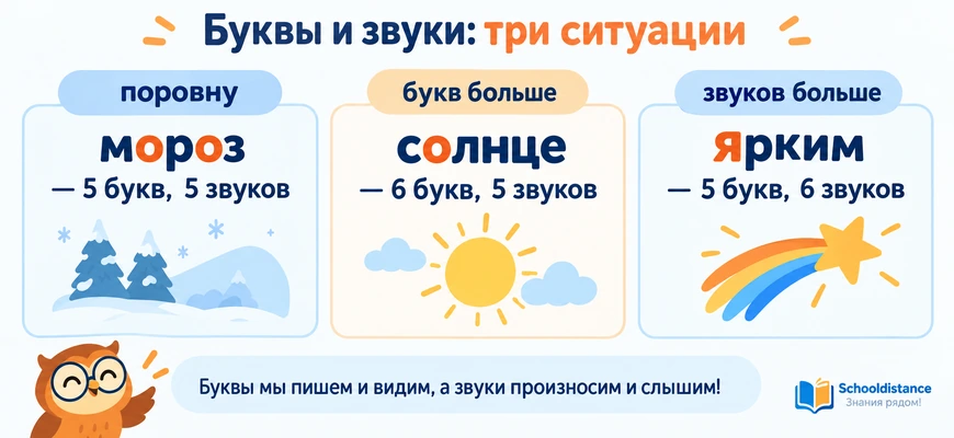 Буквы и звуки: мороз, солнце и ярким