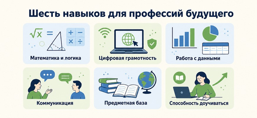 Шесть групп навыков, которые пригодятся в профессиях будущего