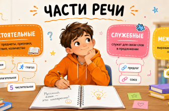 Части речи в русском языке: самостоятельные и служебные, таблица с примерами