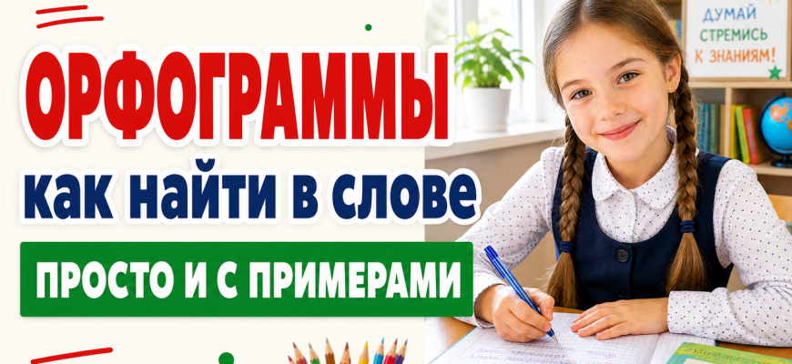 Школьница пишет в тетради на уроке русского языка: что такое орфограмма и как найти её в слове