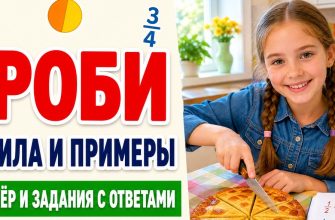 Обложка статьи «Как решать дроби»: правила, примеры и тренажёр с ответами