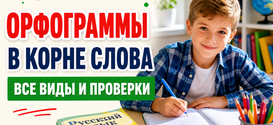 Орфограммы в корне слова: все правила, примеры и тренажер