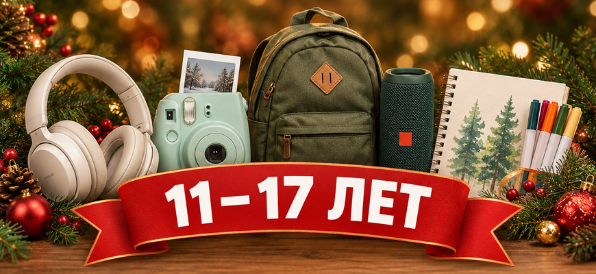 Подарки подростку 11–17 лет: наушники, фотоаппарат, рюкзак, колонка, скетчбук