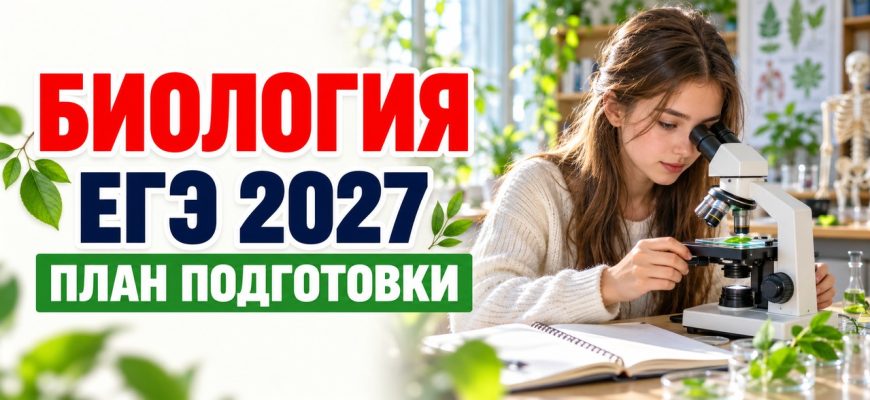 ЕГЭ по биологии 2027: план подготовки