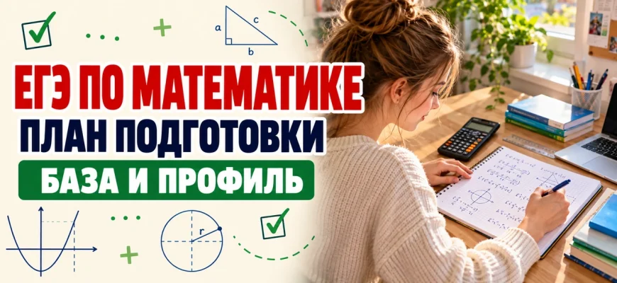 ЕГЭ по математике: план подготовки для базы и профиля